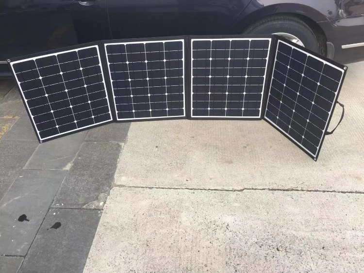 Custom Lightweight Monocrystalline 150W 180W 200W Flexible Fabric Folding Solar Panel