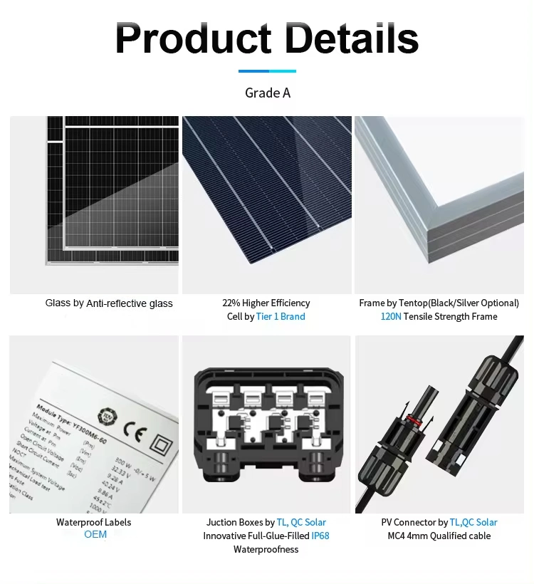 550W Solar Panels 1000W Price Shingled Solar Panel for Home Use Mono Best Price Flexible Solar Panels 400 Watt