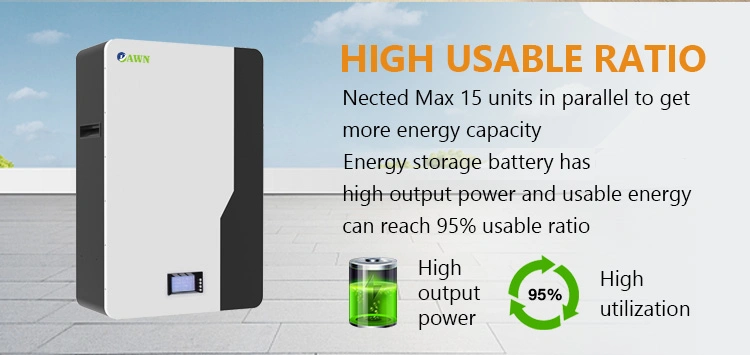 Lithium Ion 48V 100ah 200ah 300ah 5kwh 10kwh 15kwh 20kwh 30kwh 40kwh Hv 150V 200V 300V 400V 500V Inverter System Solar Energy Storage LiFePO4 Cells Battery