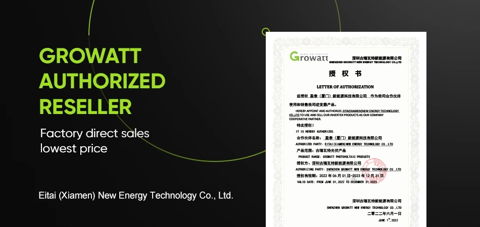 Growatt MPPT Photovoltaic 3kw 5kw Single Phase Solar Energy Power Hybrid Inverter