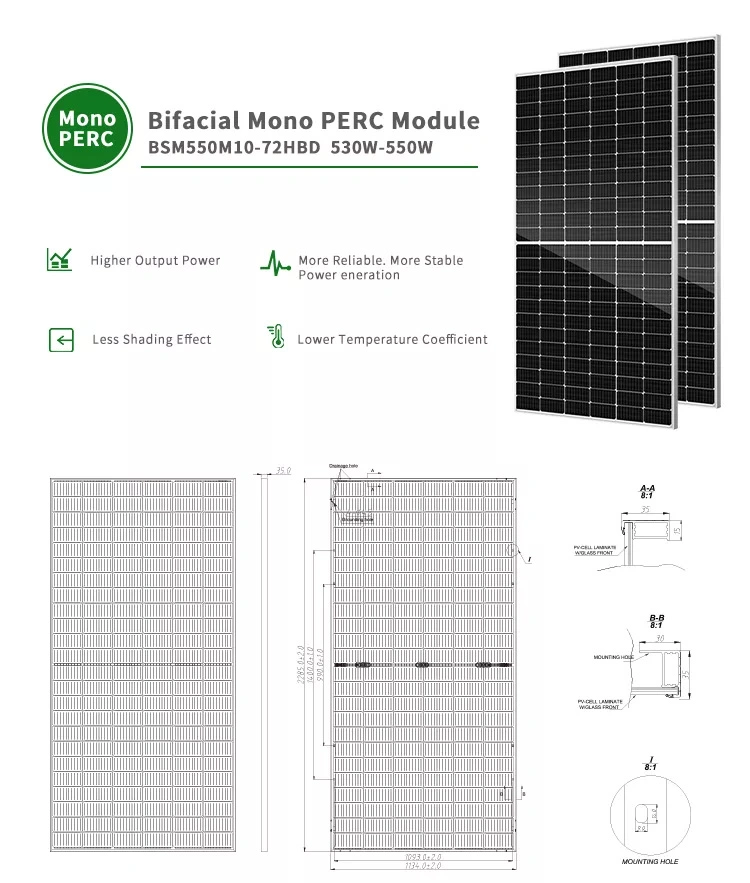 High Power 530W 540W 550W Single Glass Mono Perc Bluesun Solar 465 W UAE with Bluesun Solar Inverter Panels