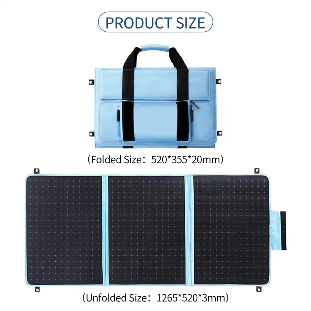 105W Foldable Outdoor Solar-Panel Kit Energy System Factory Price Solar Panel