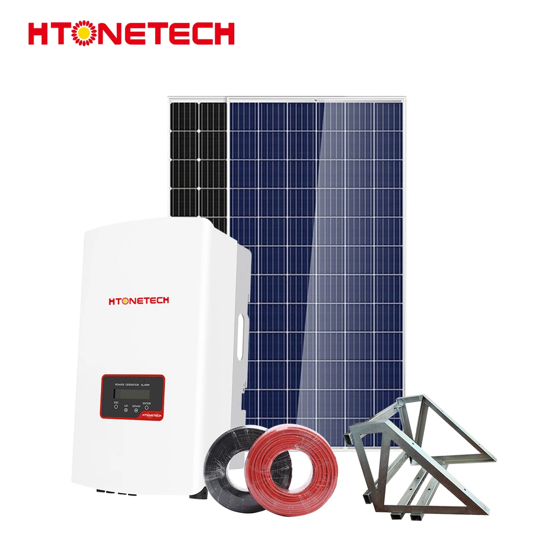 Htonetech DC Coupled Hybrid Inverter Bi Facial Solar Panels China Factory 500W 800W 1000W 1500W 2000W on Grid Portable Solar Power Systems