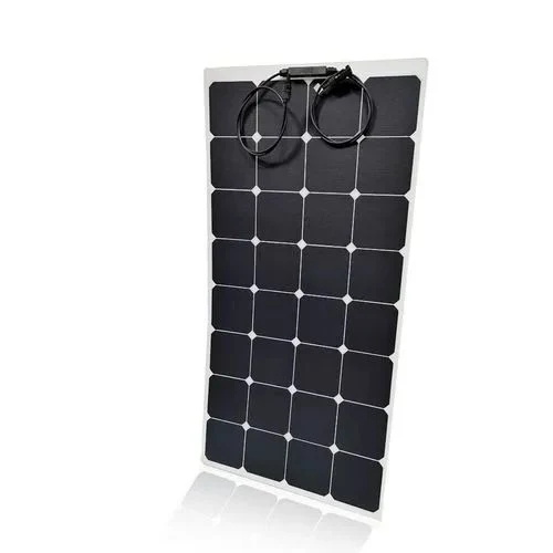 100 Watt 12 Volt 110W 120W Monocrystalline Semi-Flexible Bendable Mono off-Grid Charger Flexible Solar Panel for Marine RV Cabin Van Car Uneven Roof Surfaces