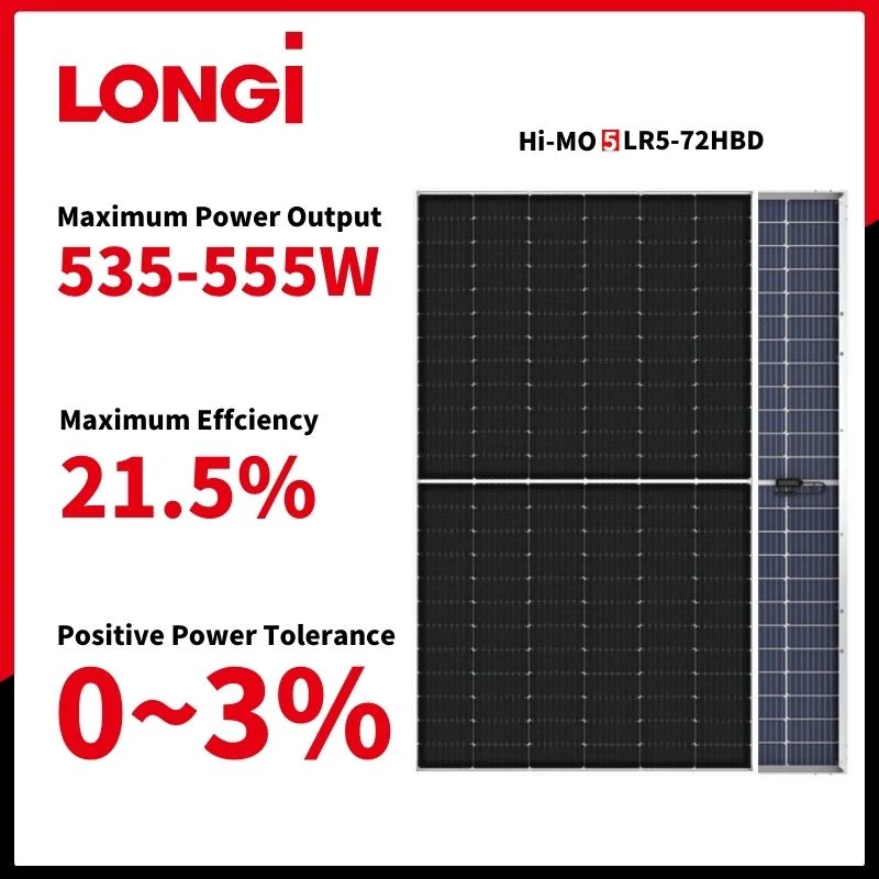 Solar Energy Panels 550 Watts Mono Photovoltaic 540W 550 W 560W Black Solar Panels with Hybrid Solar Inverter