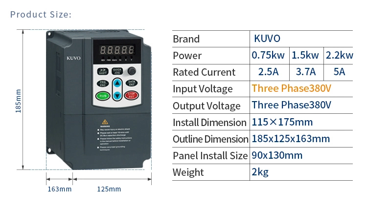 2.2kw DC Input Solar Photovoltaic Compressed Pool Water Pump Inverter