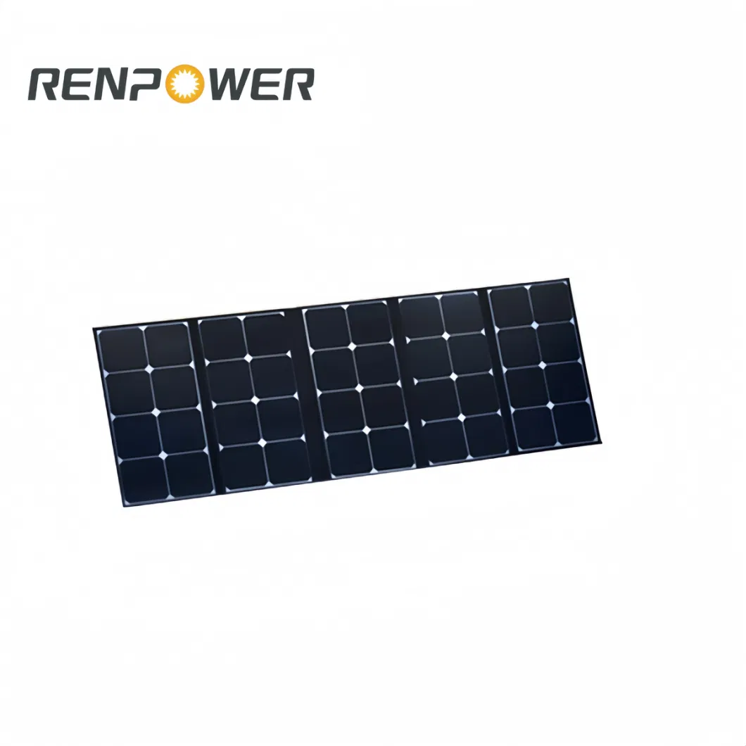 100W Foldable and Portable Solar Panel Without Bracket for Camping