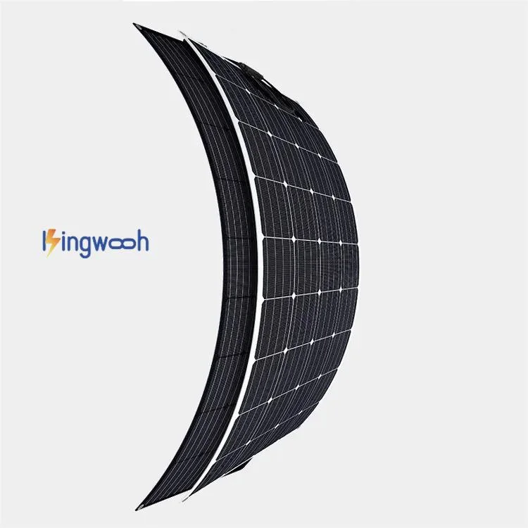 Kingfwooh Monocrystalline Cell 190W200 Watt210W Light Semi Solar Panel Flexible Kit for Energy Caravan Homes Energy Balcony Use