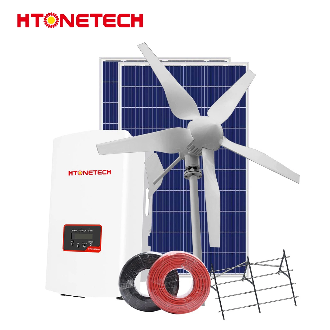 Htonetech DC Coupled Hybrid Inverter Bi Facial Solar Panels China Factory 500W 800W 1000W 1500W 2000W on Grid Portable Solar Power Systems