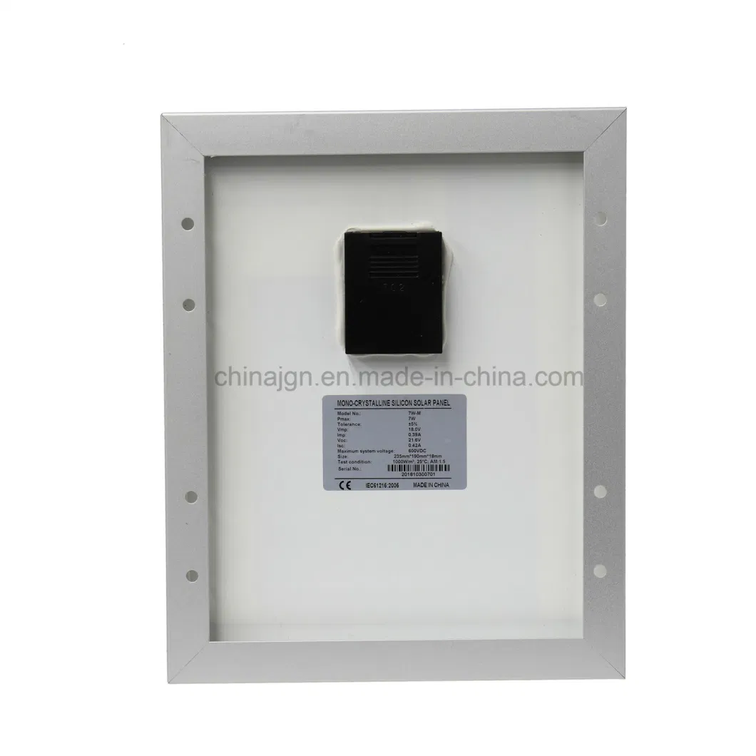 Customized 10W Aluminium Frame Solar Panel Monocrystalline