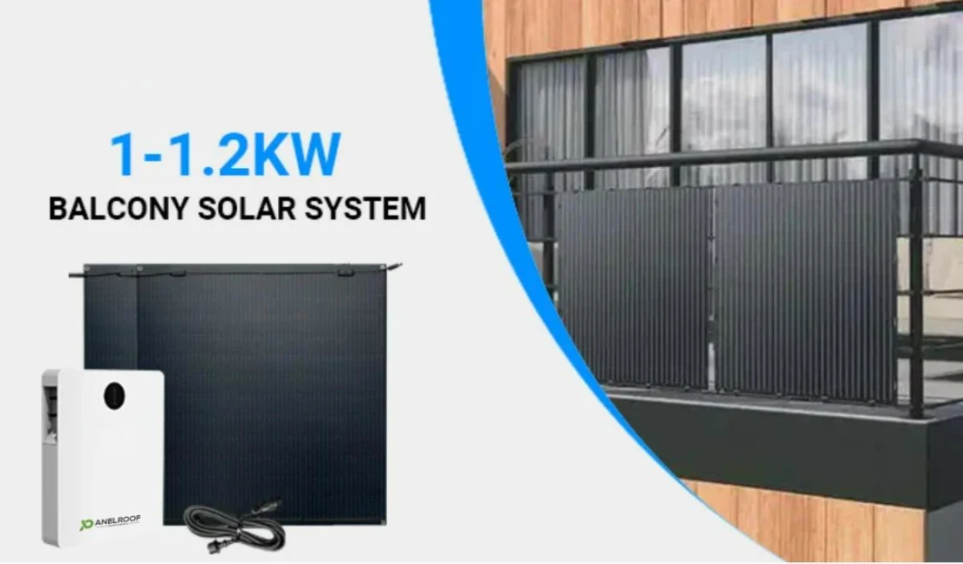 Panelroof New Tech 1kw 2.5kwh All in One Inverter Battery for Balcony Solar System Solar Home Power System with IP 65