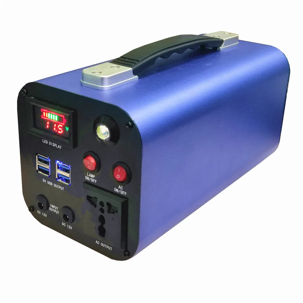 30000mAh Solar Power Station Built-in Battery and Inverter 300W Modified Sine Wave