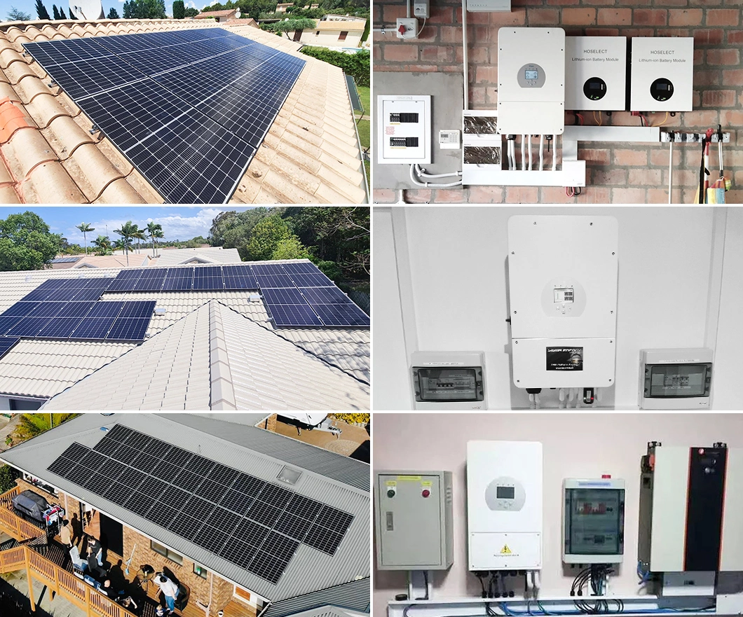 8 Kw Hybrid Solar Power System Single Phase Inverter for Home Application