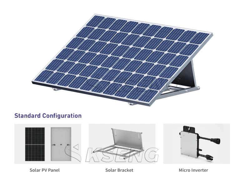 European Warehouse Home Mini Solar on Grid System Photovoltaic Panel Balkonkraftwerk 400W Plug and Play