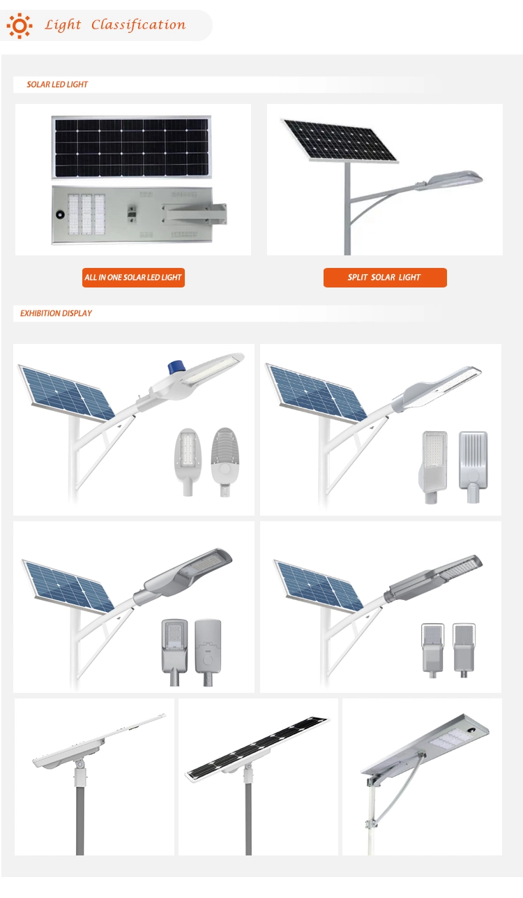 60W 120W 150W 200W Super Bright All in Two Motion Sensor Outdoor Lighting LED Solar Panel Street Lamp Light