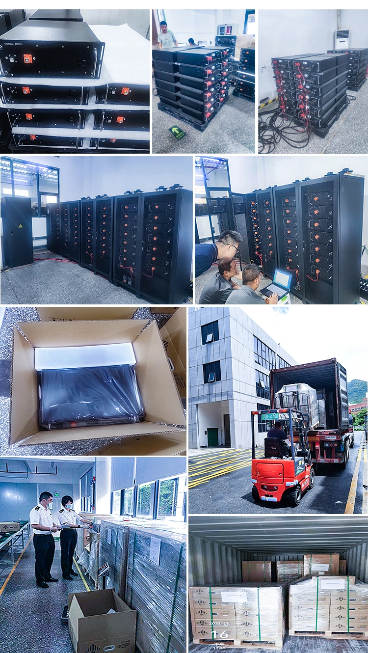 48V Lithium Ion Battery 300ah 48V Server Rack Battery with 5kVA Inverter with Solar Panels for Energy Storage Home Use