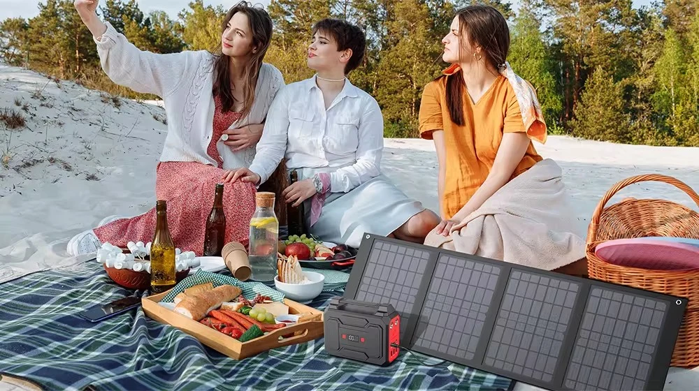 High Efficiency Foldable Solar Panels 40W 60W 120W 15V 18V Black Flexible Solar Panels Portable Folding Solar Panel