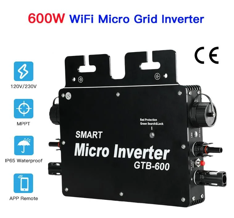 Panelroof Micro Inverter Gtb 500W 600W/700W/800W Solar Panel Universal Connection Comes with APP Monitoring on-Grid Micro Inverter