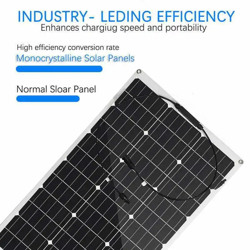 Wholesale Solar Panel 100W 300W 330W 350W 400W 500W 10W Monocrystalline Panel Solar Flexible 200W 100W Flexible Solar Panels