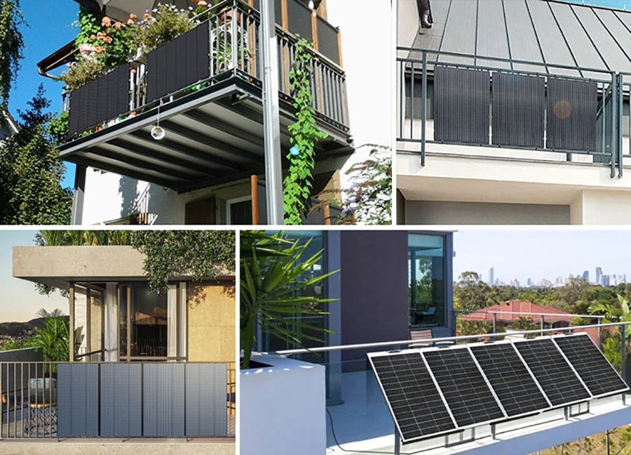 EU Warehouse Balcony Solar Plug and Play Solar Panel Kit Homes Balcony in Stock