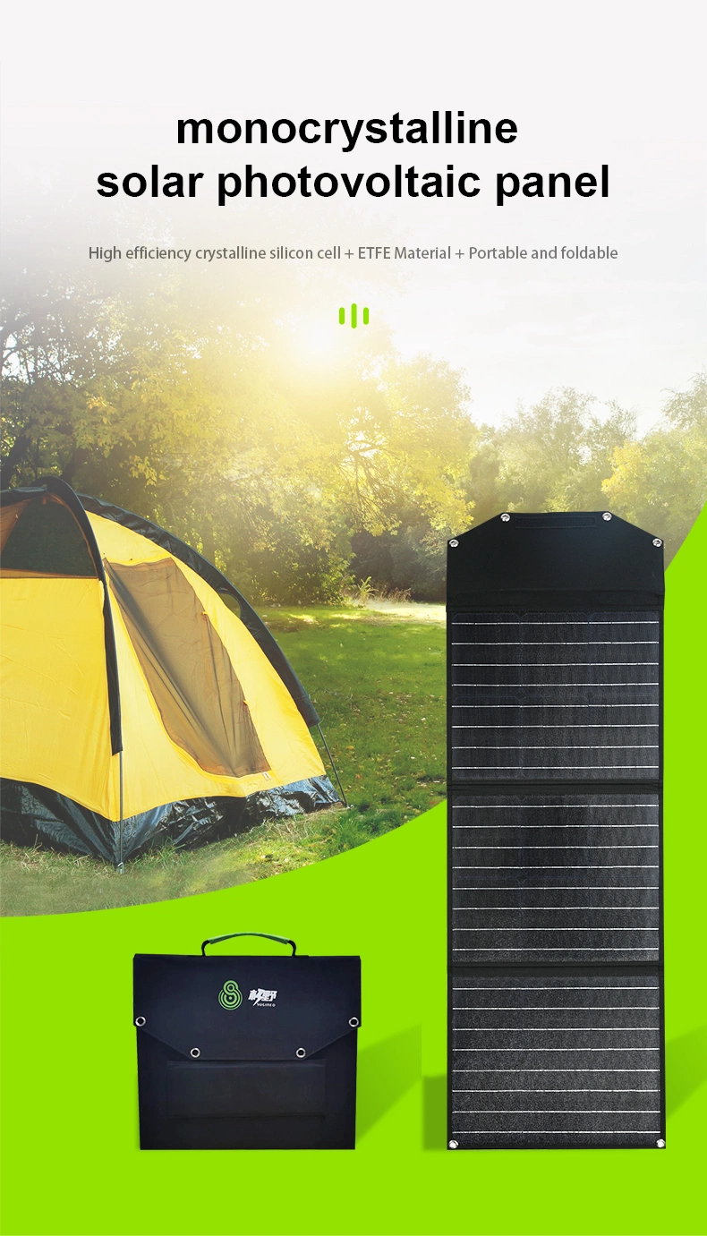 High Conversion Monocrystalline Silicon Foldable Solar Panel 100W