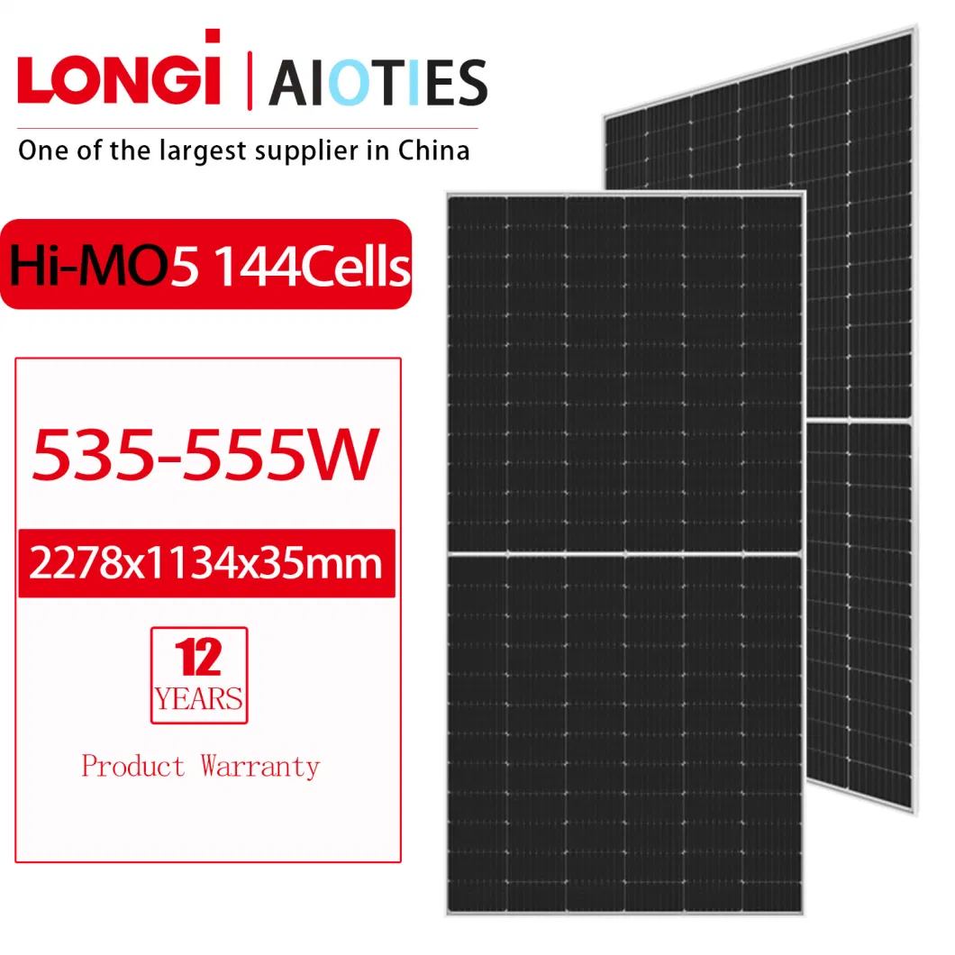 Longi/Mysolar/Aioties Hi-Mo6 Lr5-72hth-575m 575W 575 Watt Solar Panel Cost for Home Power System