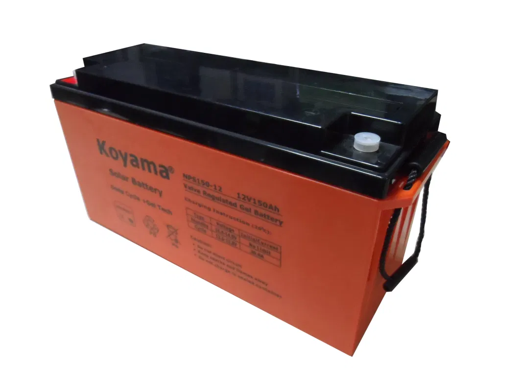 CE Approved 12V Inverter Deep Cycle Gel Solar Storage Battery 200ah