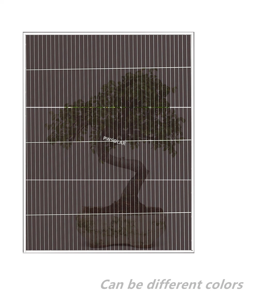 72W Standard Semi Transparent Cdte Thin Film Solar Panel, BIPV Solar Module