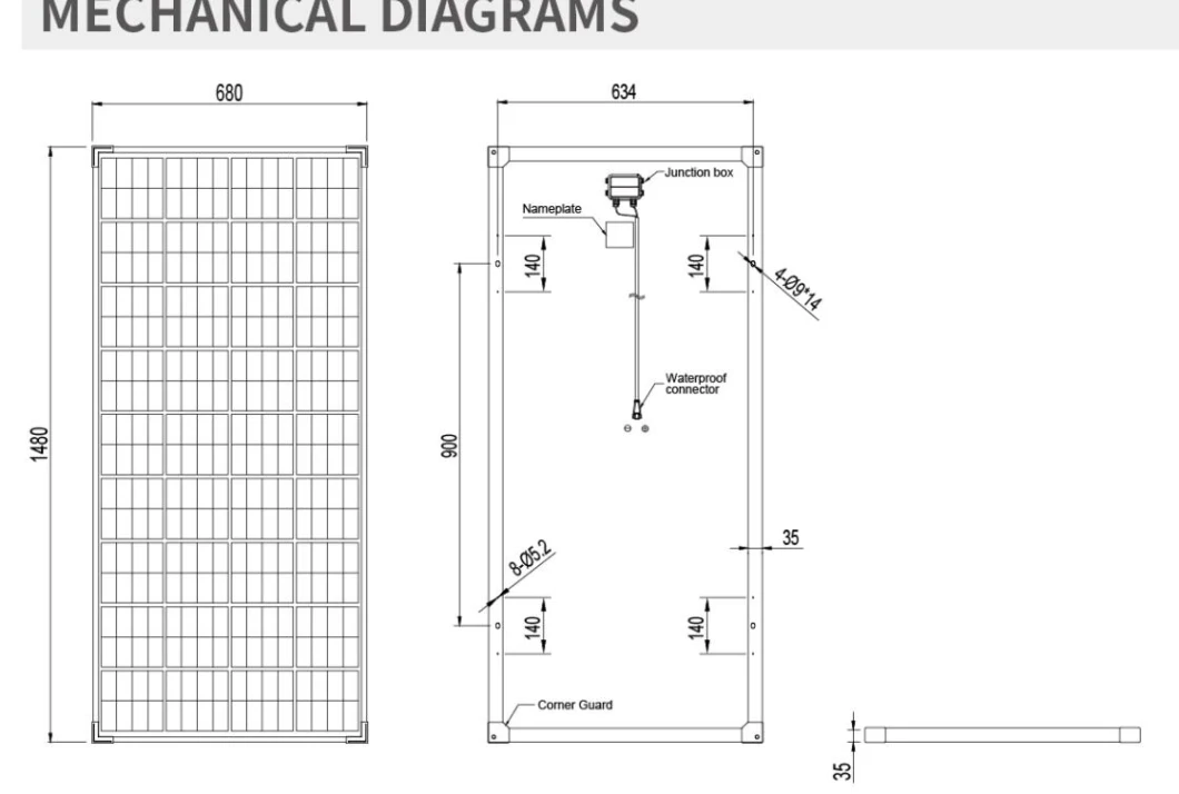 Customized High Efficiency Monocrystalline 10W 30W 50W 100W 150W 200W 250W 300W 350W Cheap Factory Price Solar Panel