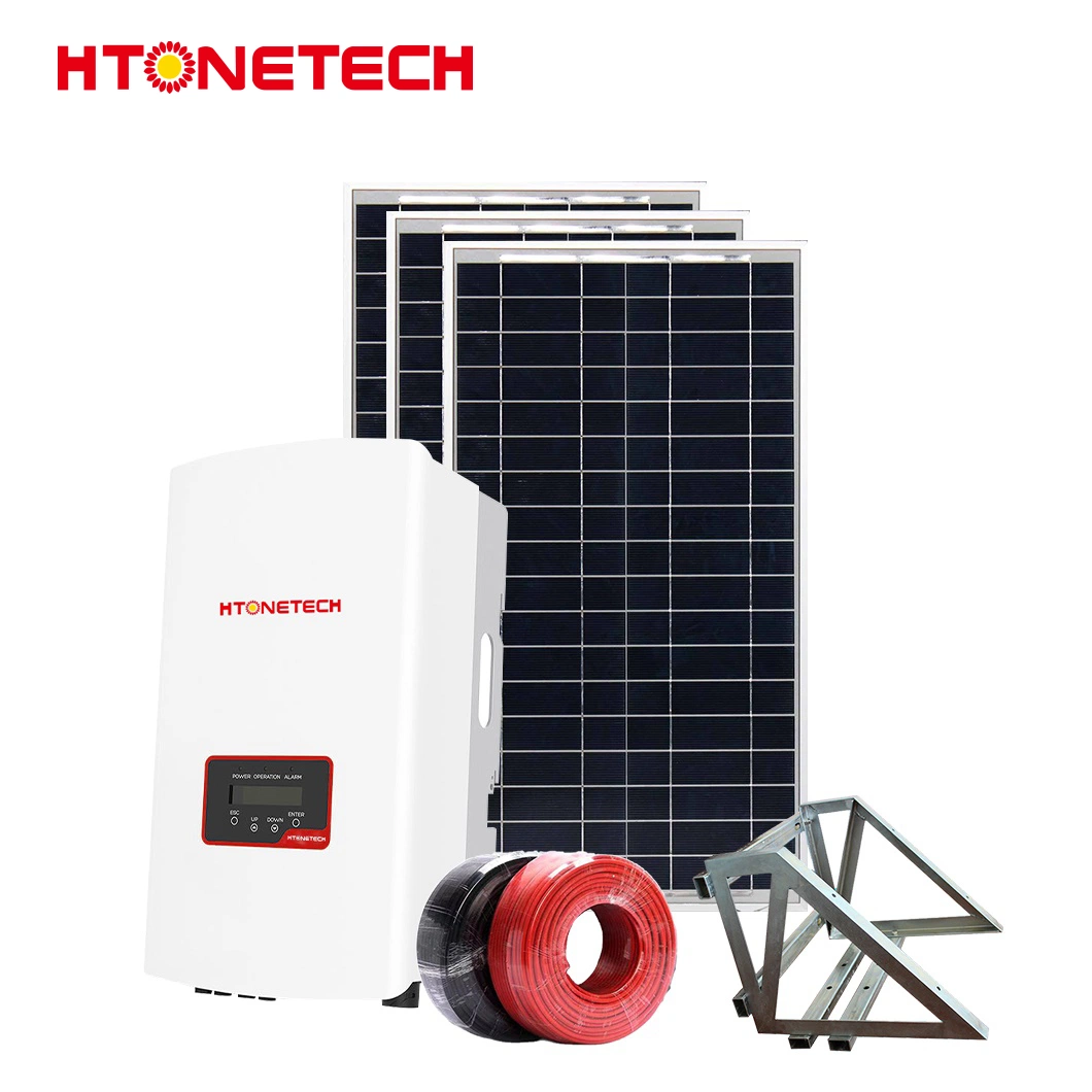 Htonetech Solar Power Inverter System Transparent Agriculture Solar Panels China Factory 500W 800W 1000W 1500W 2000W 240V on Grid Solar Energy System