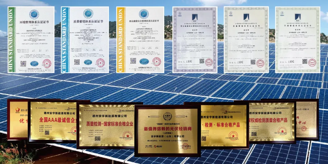 The Most Efficient Solar Panels Longi Jinko Mono Perc Top Con 530-580W Solar Panel with CE, TUV Certificates