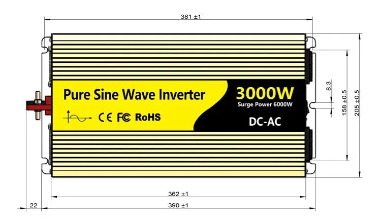 3000W Power Inverter, Home/Outdoor, Car Inverter, Pure Sine Wave Inverter