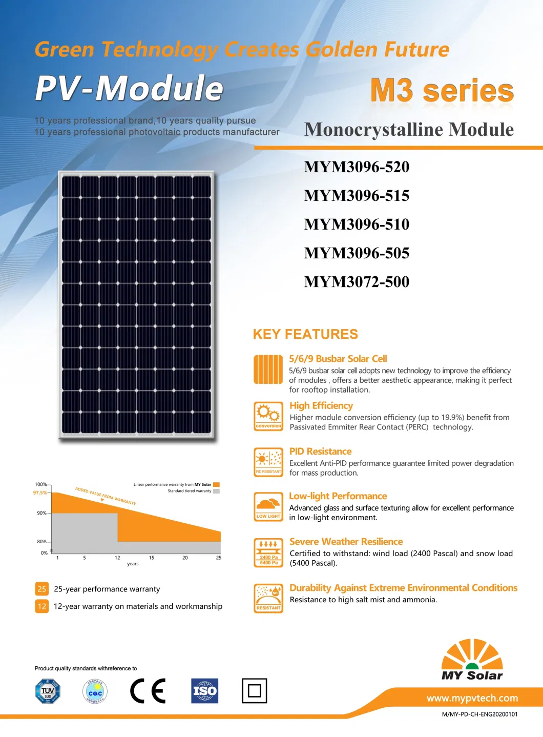 Easy Install Factory Price 515W Solar Power Generator Solar Panels