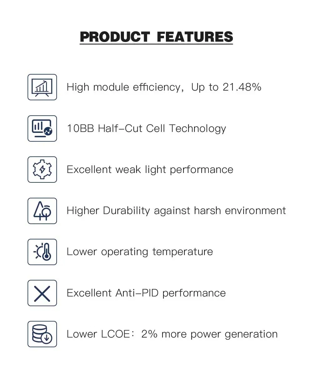 New Design High Capacity Battery Solar Power Panel for Home Metal PC Portable 40W 50W off Grid Solar Energy System