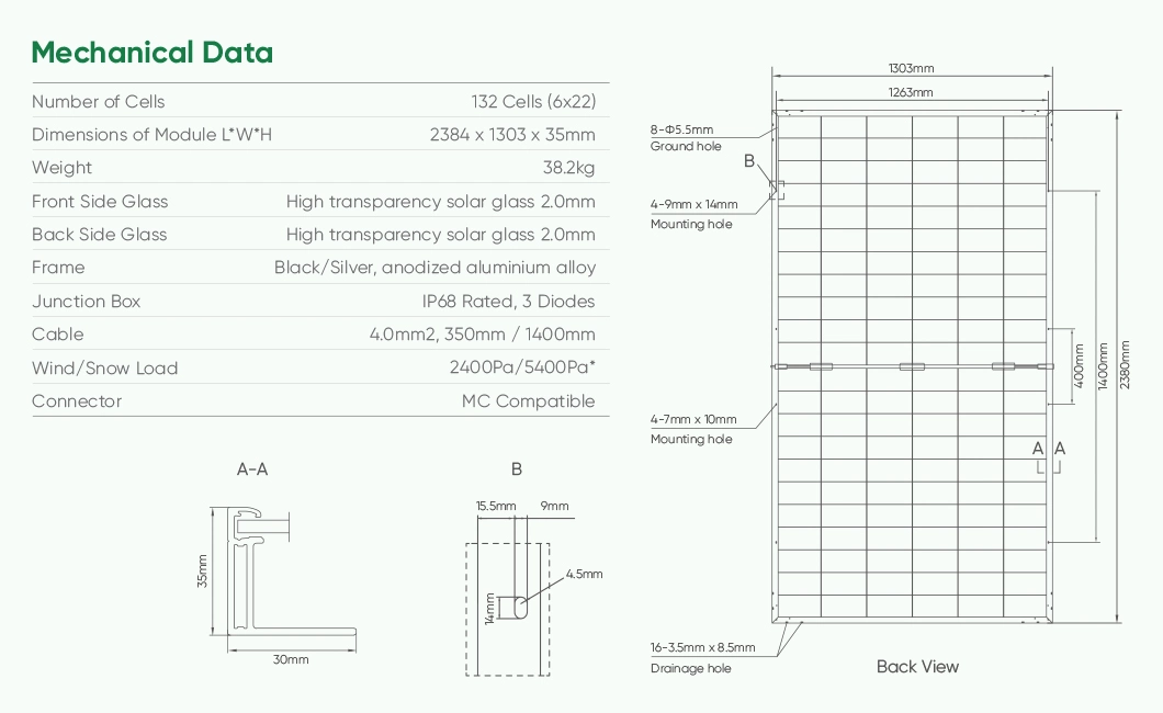 Sunpal Hjt Technology 650W 655W 660 665 W 675W 680W Solar Panel with Inverter