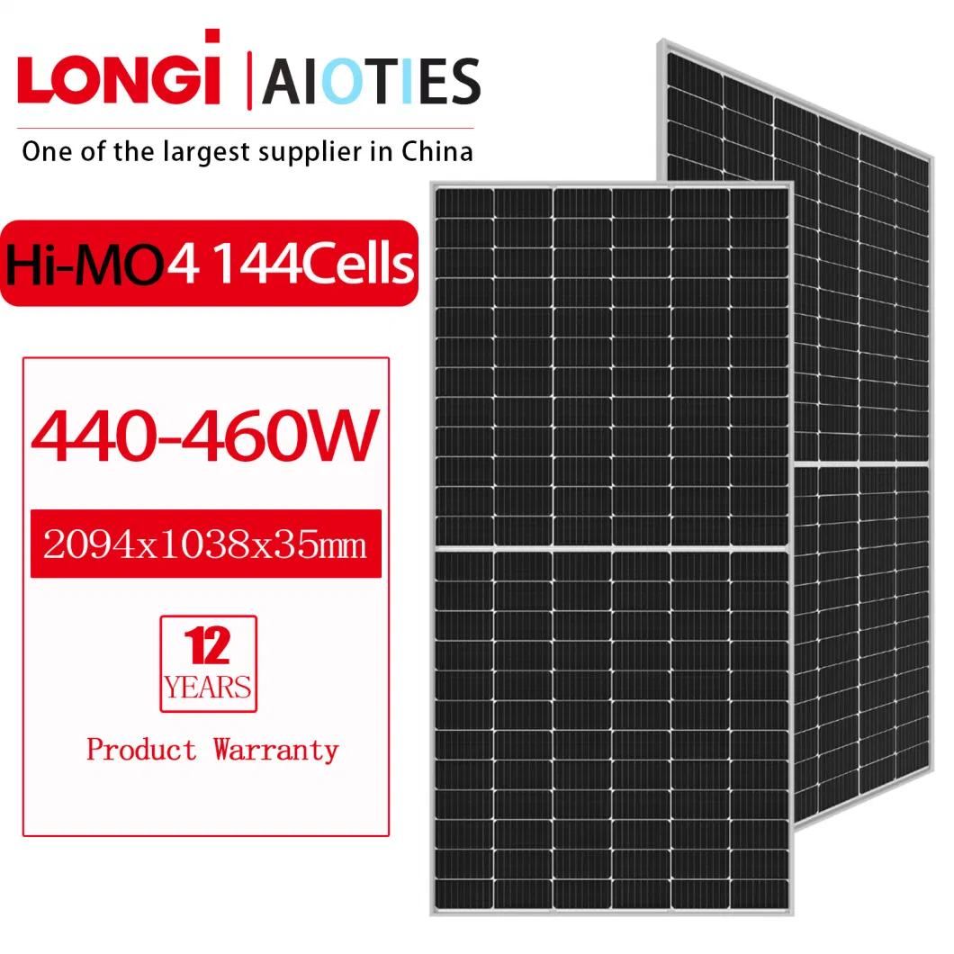 Longi/Mysolar/Aioties Higher Efficiency 585W 590W 600W 610W 620W Best Quality Solar Panel Cost