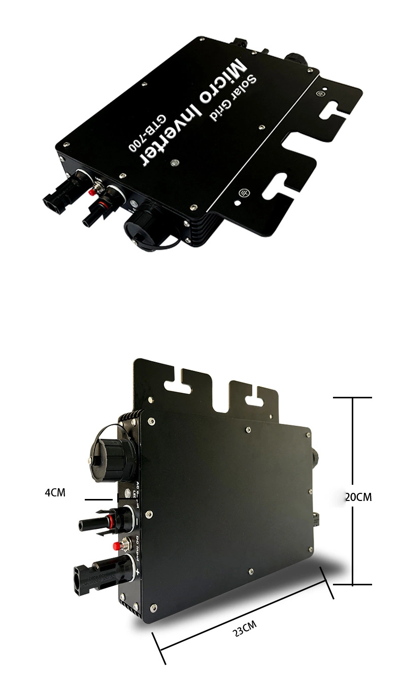 Better Heat Dissipation 2kw 800W 400W Balcony Photovoltaic System Solar Inverter Microinverter