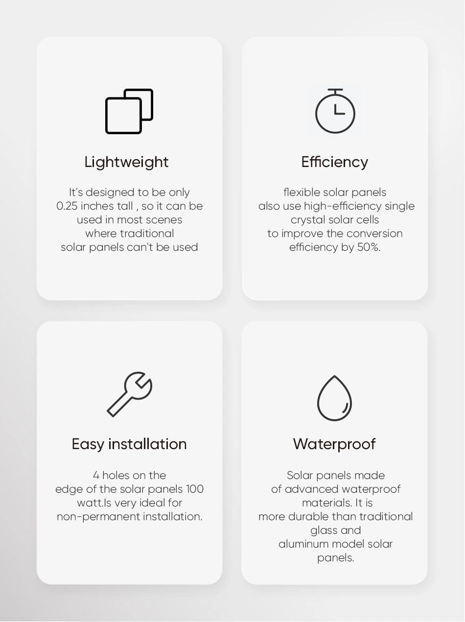 Sunpal High Quality Flexible Solar Panels 250 300 Watts Monocerystalline Solar Panel