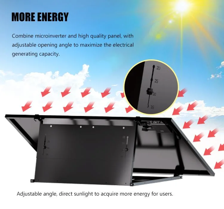 European Warehouse Home Mini Solar on Grid System Photovoltaic Panel Balkonkraftwerk 400W Plug and Play