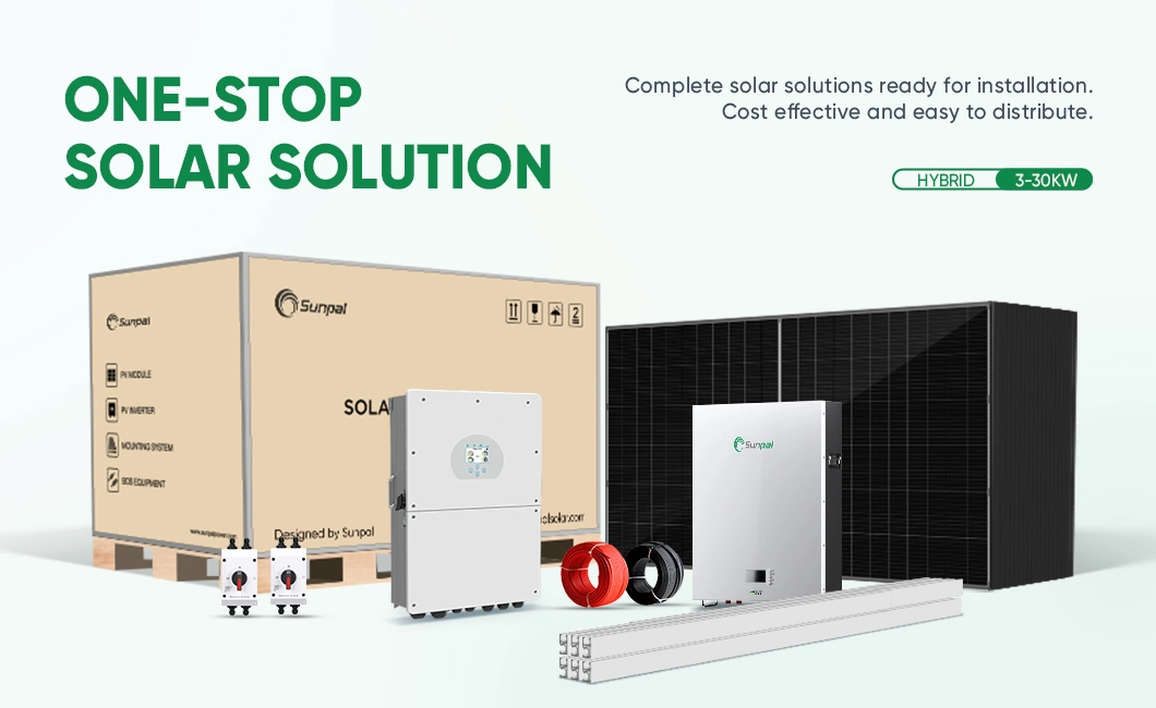 8 Kw Hybrid Solar Power System Single Phase Inverter for Home Application