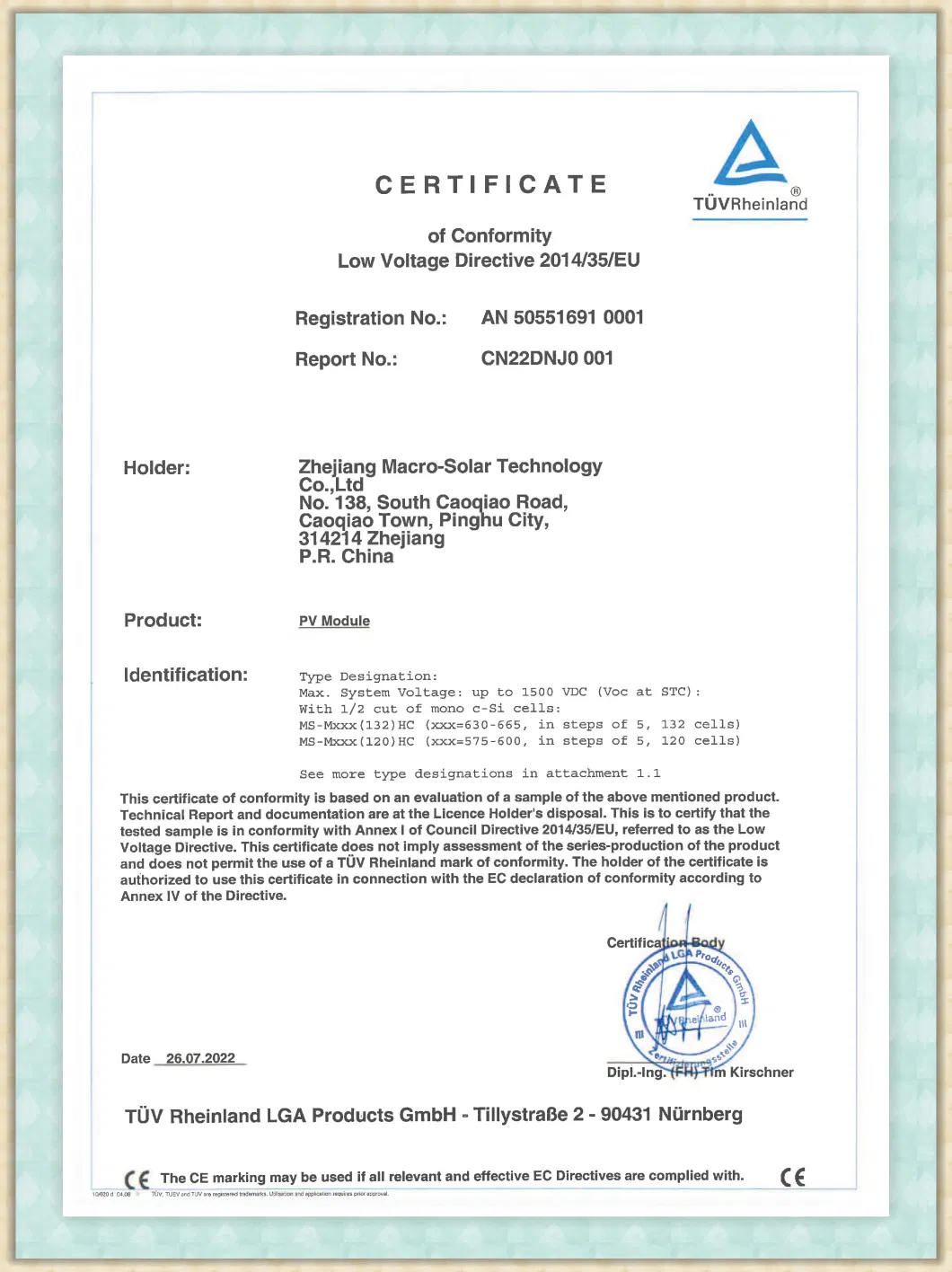 TUV CE Bis ISO CQC Certificates Double Sides 575 580 Watt Solar Photovoltaic Cells Generate Electricity From Sun