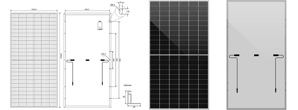 455W 454W PV Panel for Inverter Solar System Monocrystalline Polycrystalline Solar Panel