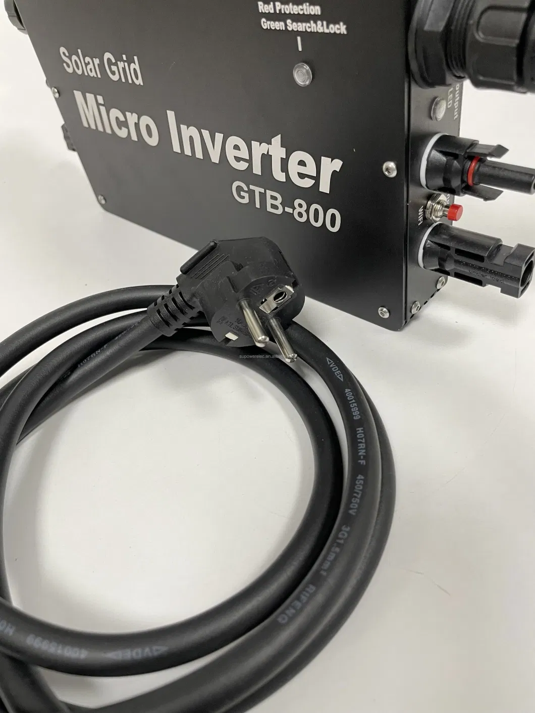 Gtb-800 MPPT Solar Grid Tie Micro Inverter Grid Connected Microinverter 800W AC 220V Output with Euro Plug WiFi APP Monitoring