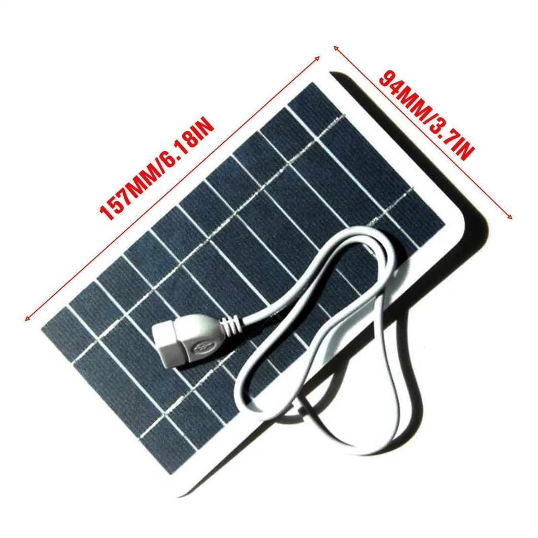 Mini Monocrystalline Customized Small Size 1W 2W 3W 5W 6W to 10W Solar Panel with USB Mobile Phone Mobile Power