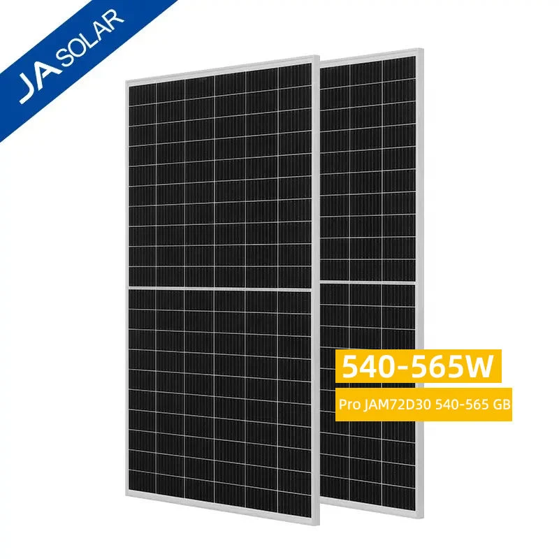 Ja 144 Half Cell 540 545 550 560 565W Poly PV Fold Flexible Black Monocrystalline Polycrystalline Module Mono Photovoltaic Solar Energy Sun Power Panel