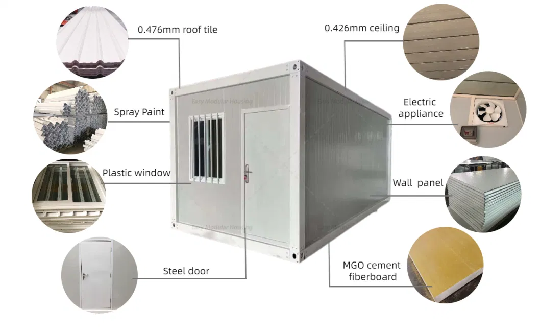 Hospital Restaurant Earthquake Temporary Installation Office Dormitory Labor Camp Solar Panels Home