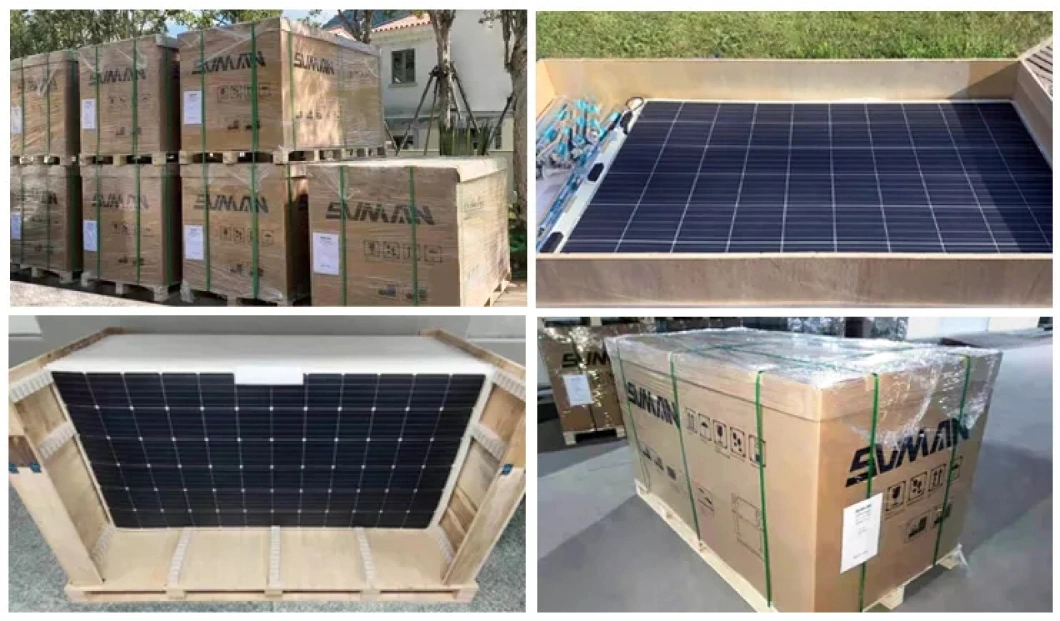 Stock Sunman Solar Flexible Panel 48V 380W400W430W500W520W Lightweight PV Module Panels for Homeuse Made in China