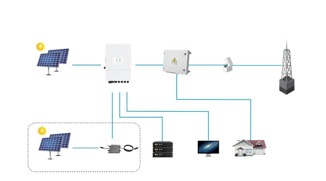 Hot Sale Photovoltaic on/off Grid Connected 8kw 10kw 12kw Hybrid Solar Inverter