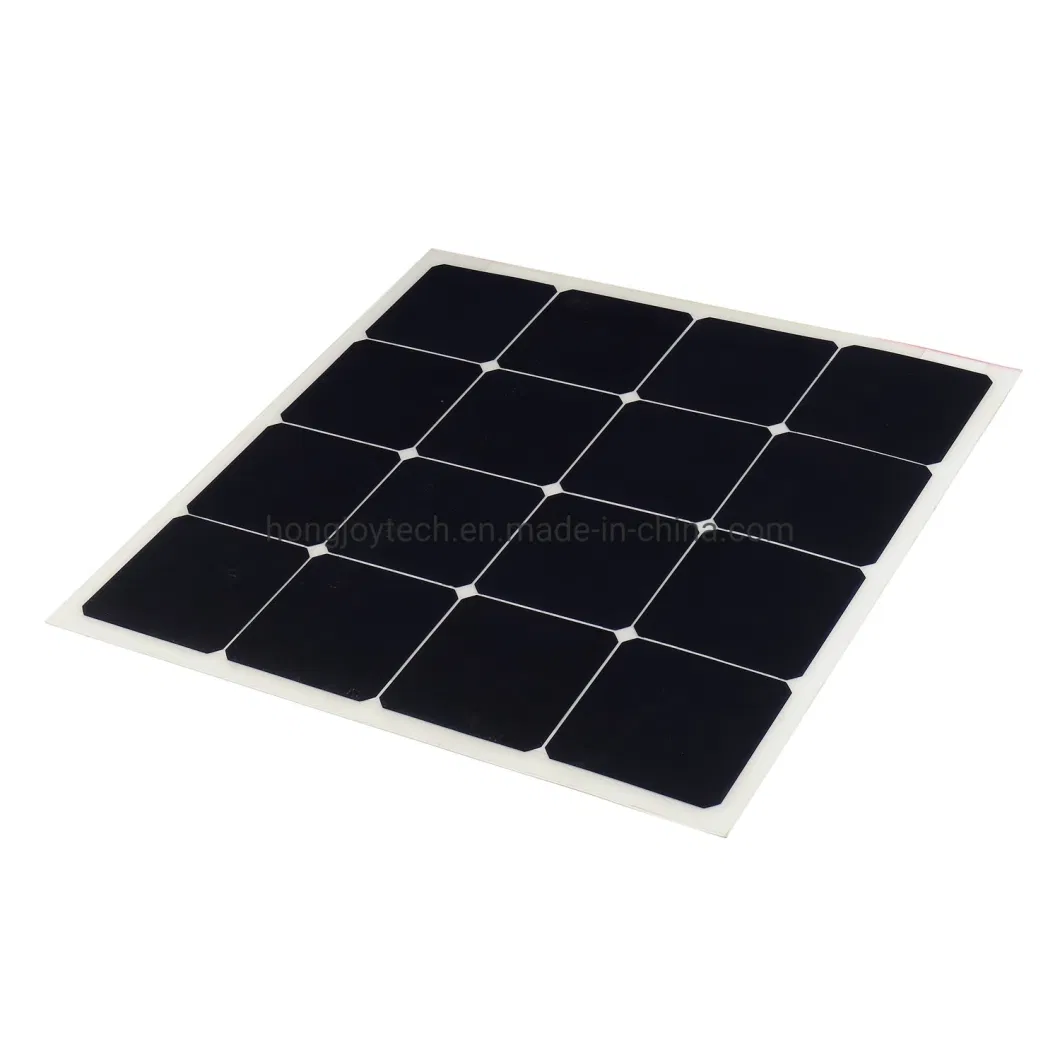 Sun Power Energy 50W 60W 100W RV PV Monocrystalline Solar Panel Flexible