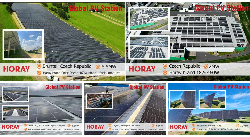 Horay Solar 660W Excellent Load Capacity Perc Solar Panel